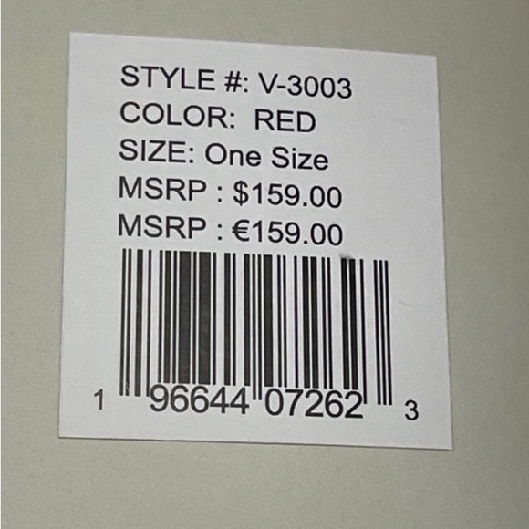 Orlando Valentino Red Leather Studded Bag, NWT - Picture 10 of 10